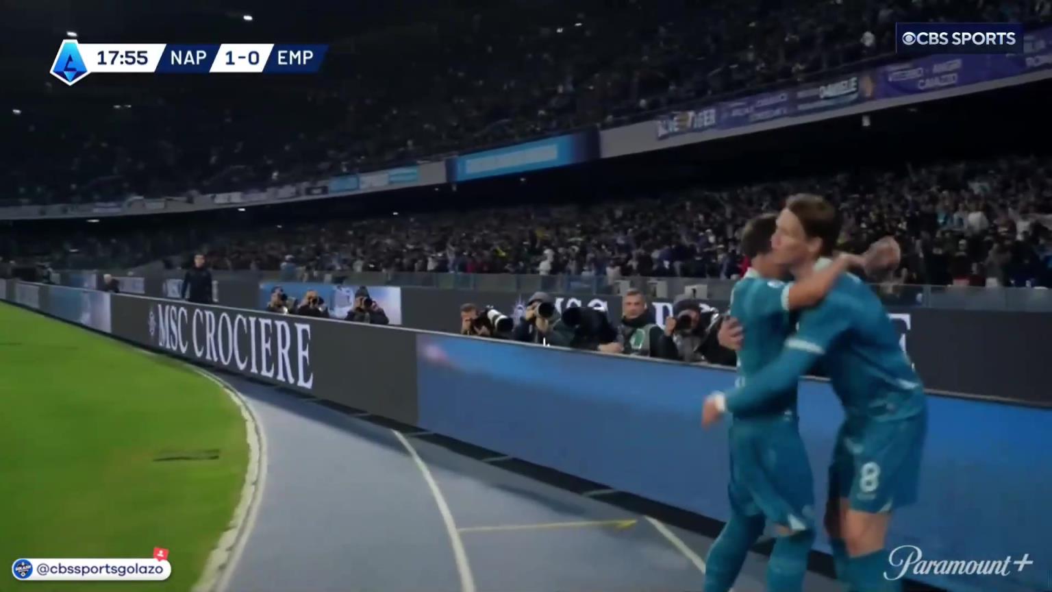 完美進(jìn)球！麥克托米奈中場(chǎng)帶球一條龍外圍勁射破門！